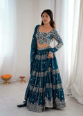 Elegant Faux Georgette Lehenga Choli Set