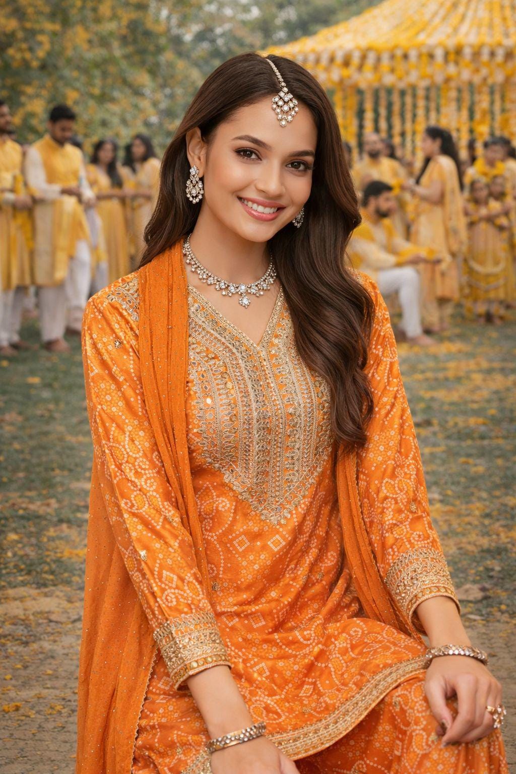 Embroidered Chinon Silk Palazzo Set with Viscose Dupatta, Festive Ethnic Outfit