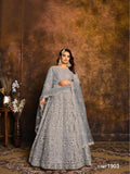Pakistani Style Salwar Kameez Suit | Women's Net with Coding Embroidery, Dupatta