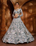 Butterfly Soft Net Lehenga Choli | Heavy Sequin Dori Embroidery Wedding Outfit