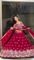 Designer Faux Georgette Lehenga Choli | Thread Coding Dori Work Indian Wedding Wear