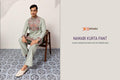 Embroidered Viscose Silk Kurta Pant Set | Festive Indian Ethnic Wear