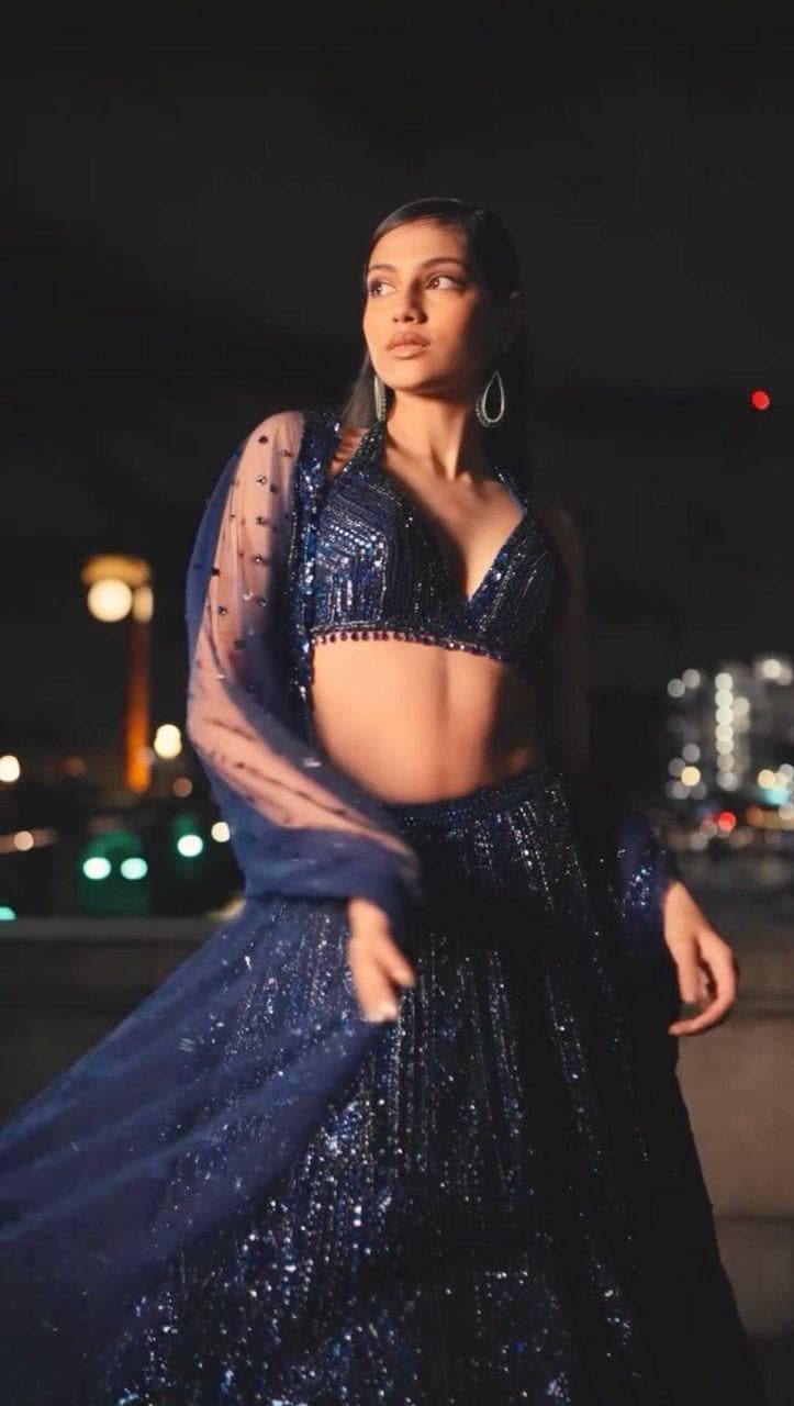 Sequins Dori Embroidery Net Lehenga Choli Set | 3.25 Meter Flared Wedding Party Wear