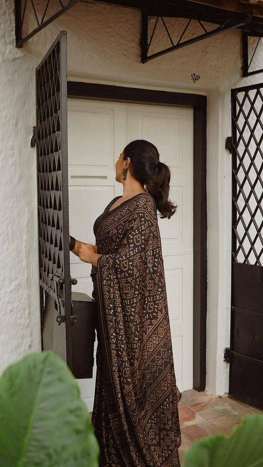 Cotton Linen Saree, Zari Weave, Tassel Edges, Lightweight Festive Summer Wear