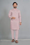 Men's Cotton Silk Kurta Pajama Set | Traditional Indian Ethnic Wear, Festive Occasion
