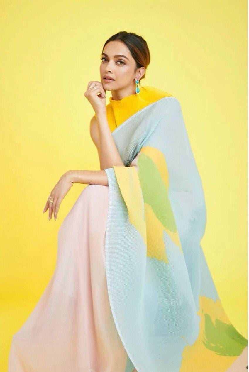 Georgette Digital Print Saree with Blouse Piece, Lightweight Festive Party Wear
