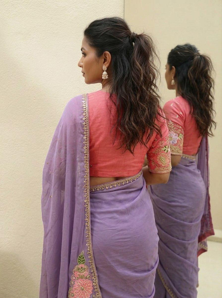 Soft Rangoli Silk Saree | Embroidery, Cutwork Border, Mono Banglory Blouse