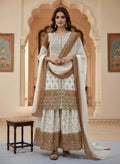 Glamorous Dual Tone Georgette Palazzo Set