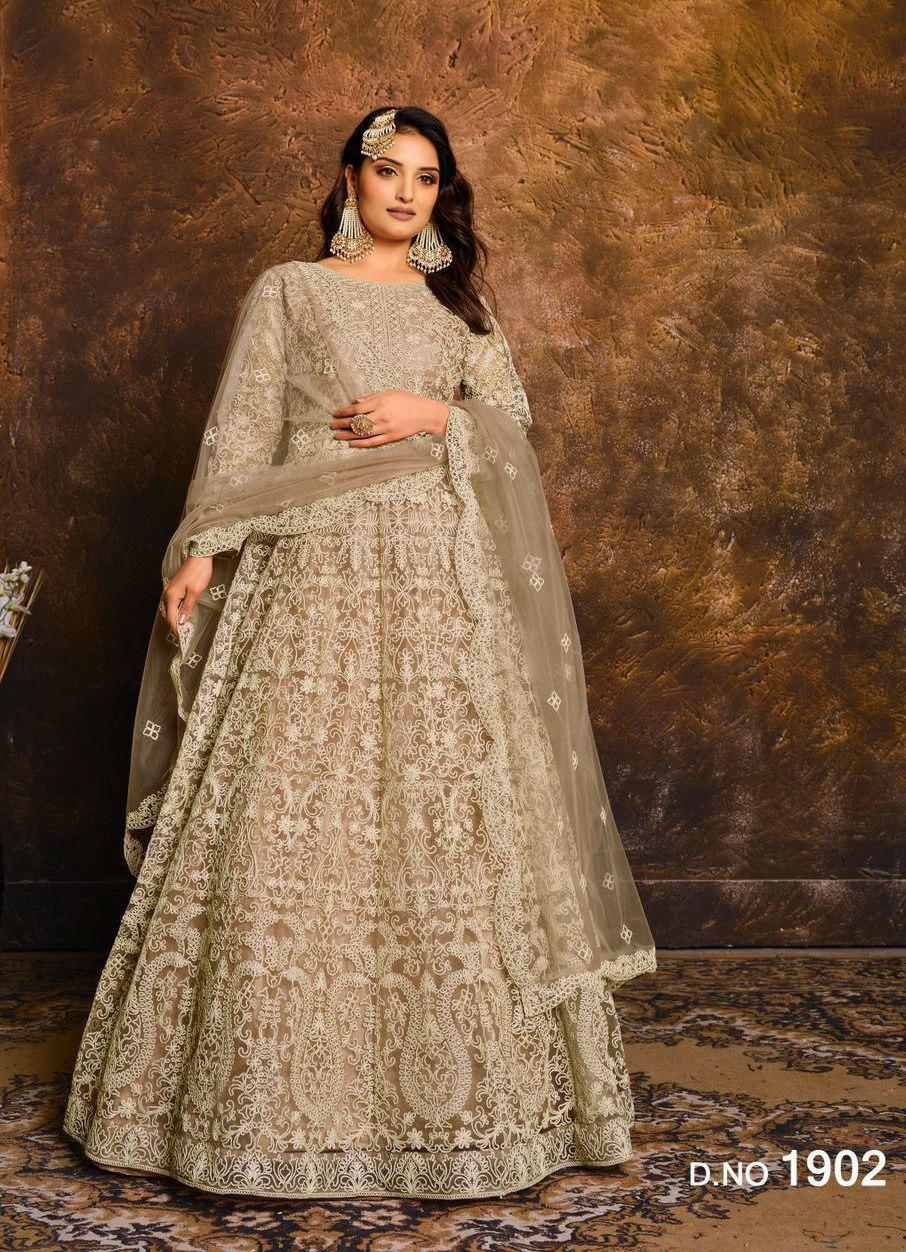 Pakistani Style Salwar Kameez Suit | Women's Net with Coding Embroidery, Dupatta