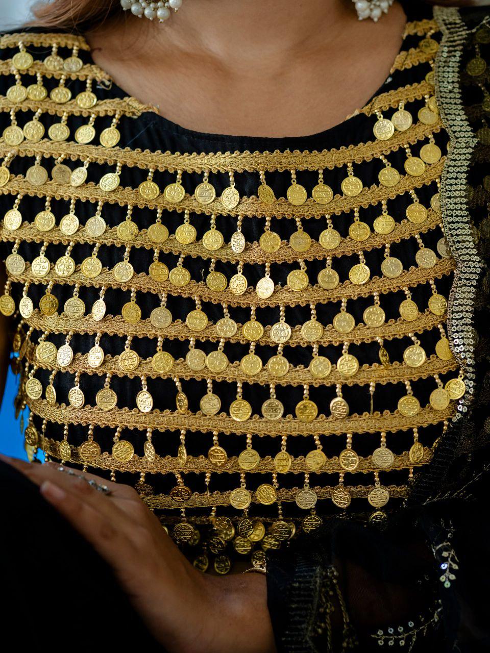 Rayon Lehenga Choli Set | Coin Work Blouse, 6 Meter Flare, Net Dupatta