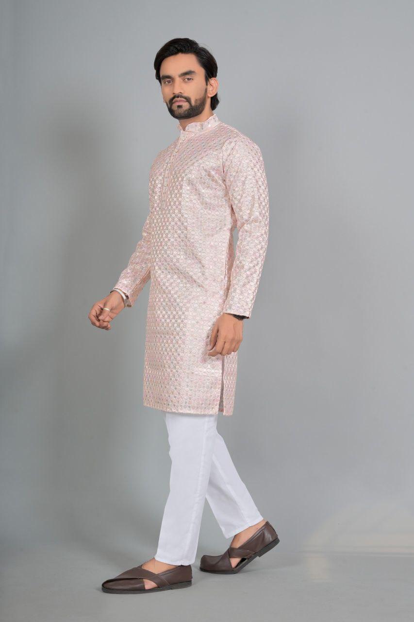 Men's Rayon Digital Print Kurta Pajama Set | Traditional Indian Ethnic Wear