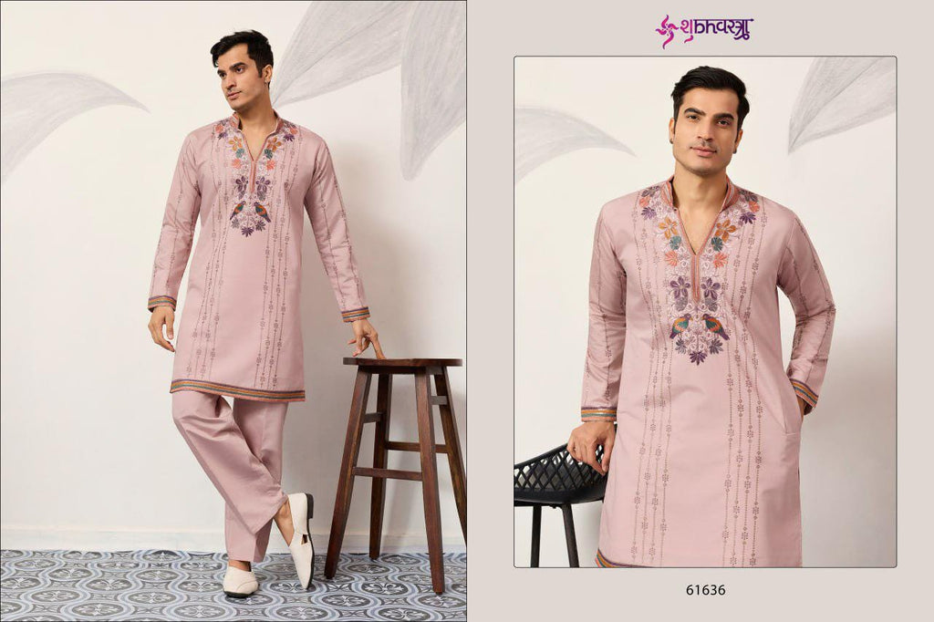 Viraasat Kurta Pant Set, Viscose Silk Ethnic Outfit, Festive Casual Wear