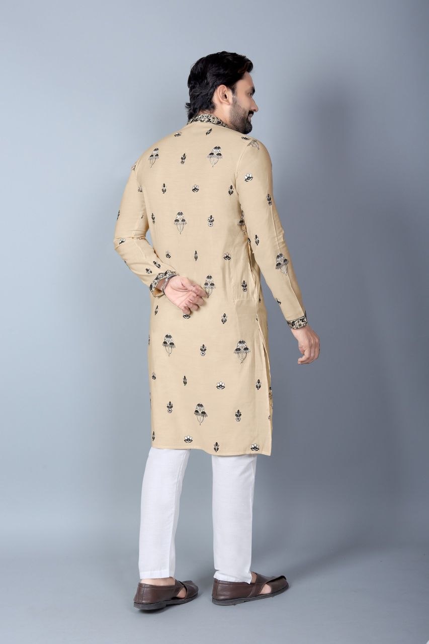 Men's Cotton Silk Kurta Pajama Set | Premium Traditional Indian Ethnic Wear | Festive Wedding Kurta | Soft Cotton Silk Outfit | M to XXL