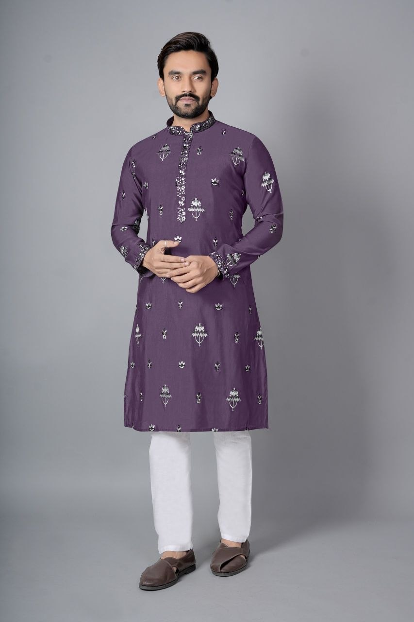 Men's Cotton Silk Kurta Pajama Set | Premium Traditional Indian Ethnic Wear | Festive Wedding Kurta | Soft Cotton Silk Outfit | M to XXL