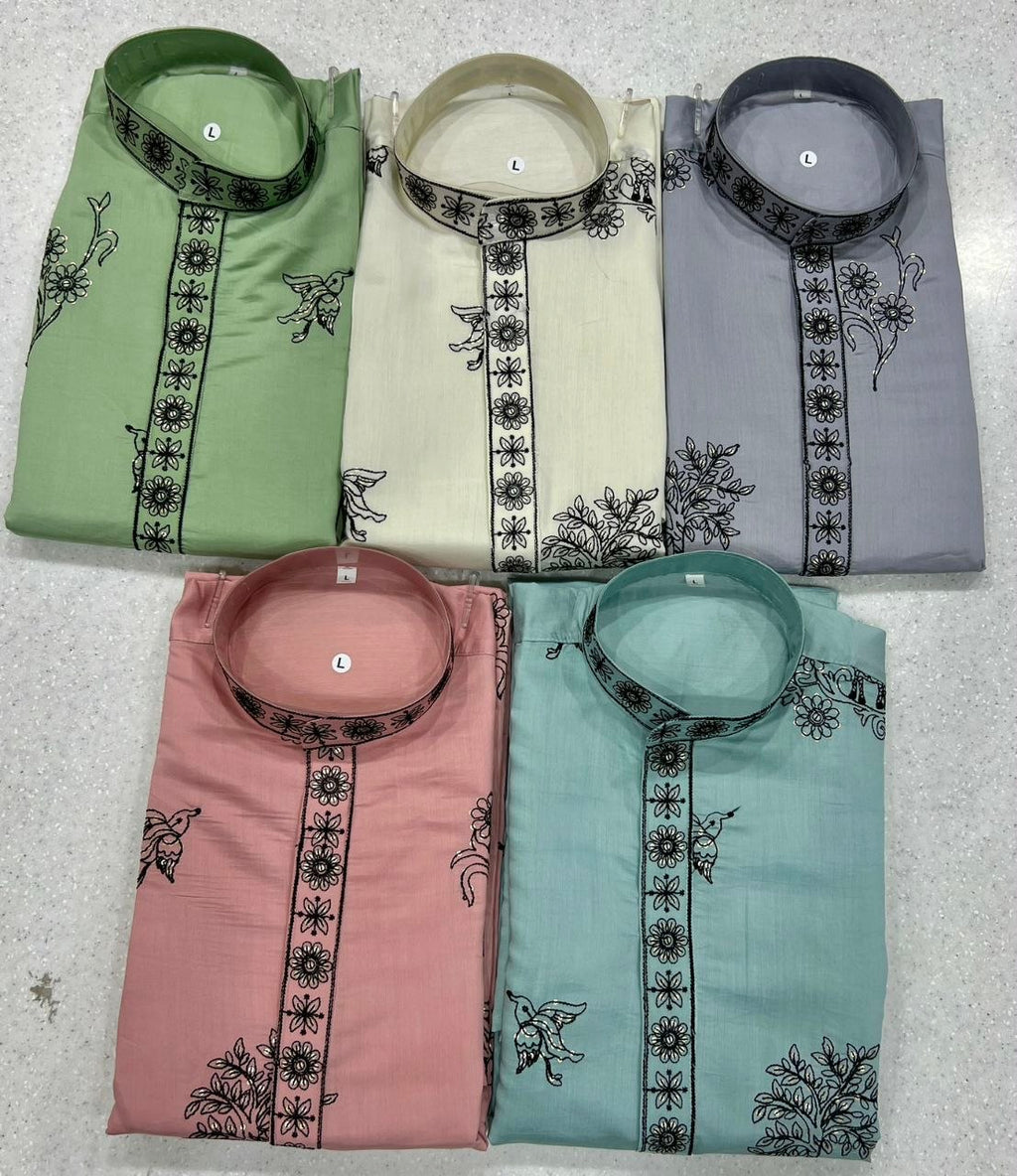Men’s Kurta Pajama Set | Cotton Kurta with Side Pockets | Raymond Cotton Pajama | Elastic Waist | Indian Ethnic Wear | Traditional Outfit