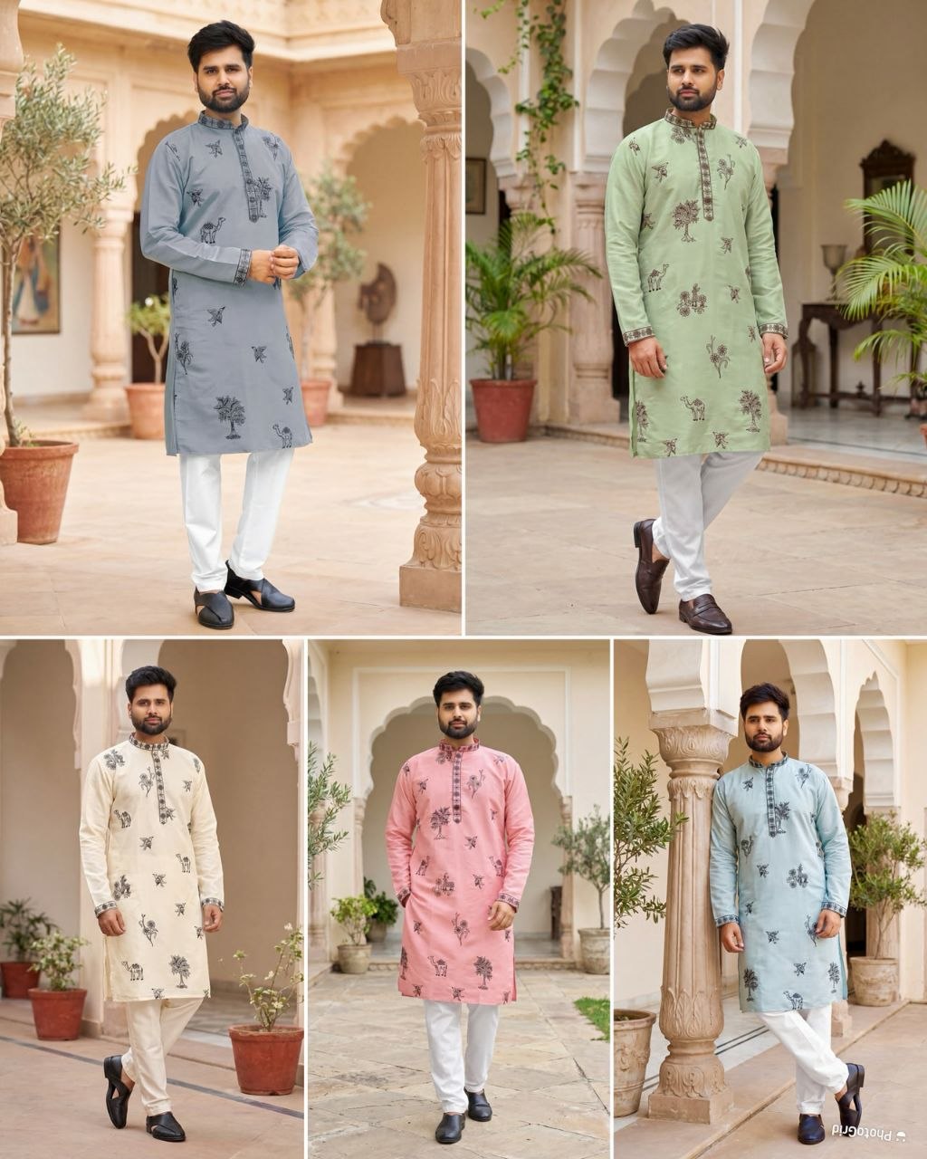 Men’s Kurta Pajama Set | Cotton Kurta with Side Pockets | Raymond Cotton Pajama | Elastic Waist | Indian Ethnic Wear | Traditional Outfit