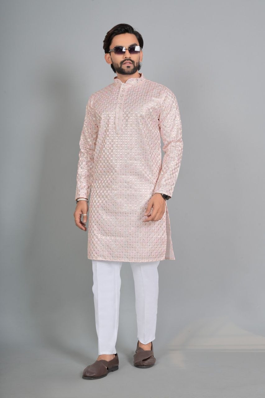 Men's Rayon Digital Print Kurta Pajama Set | Traditional Indian Ethnic Wear