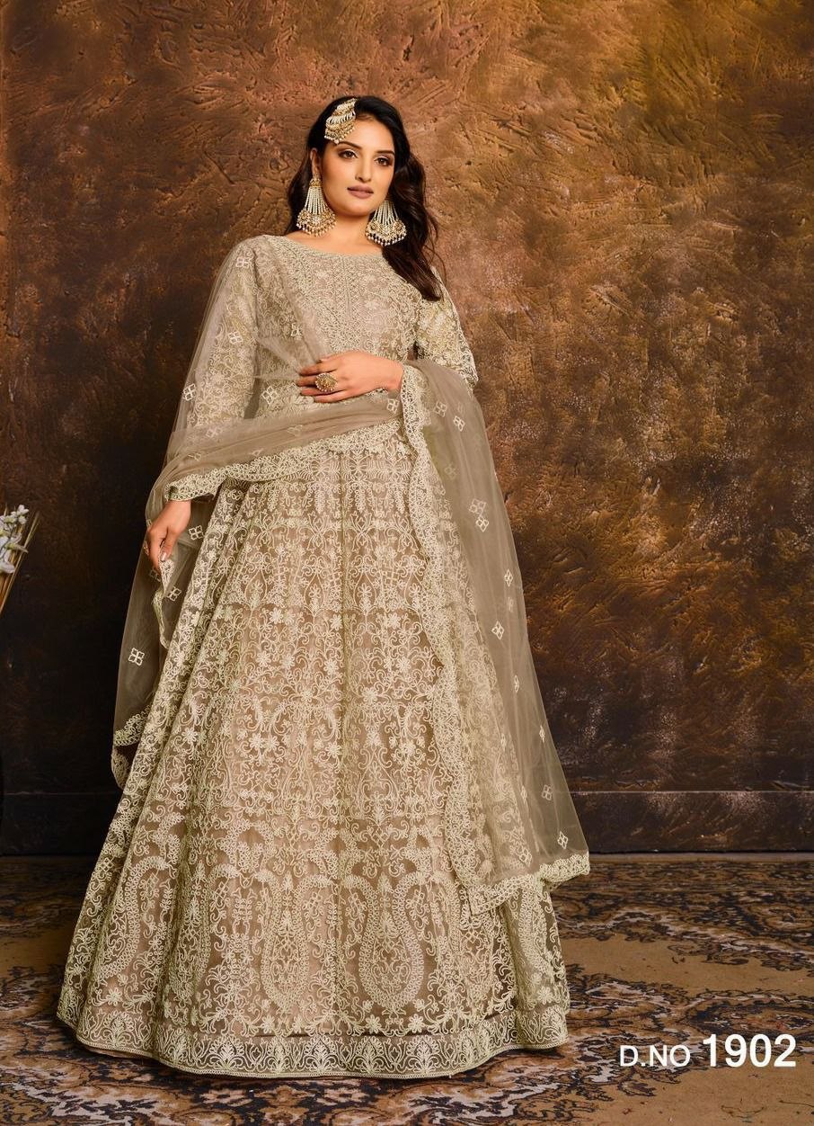 Women's Net Semi-Stitched Salwar Kameez Suit | Coding Embroidery Pakistani Style Suit | Embroidered Net Dupatta | Ethnic Dress