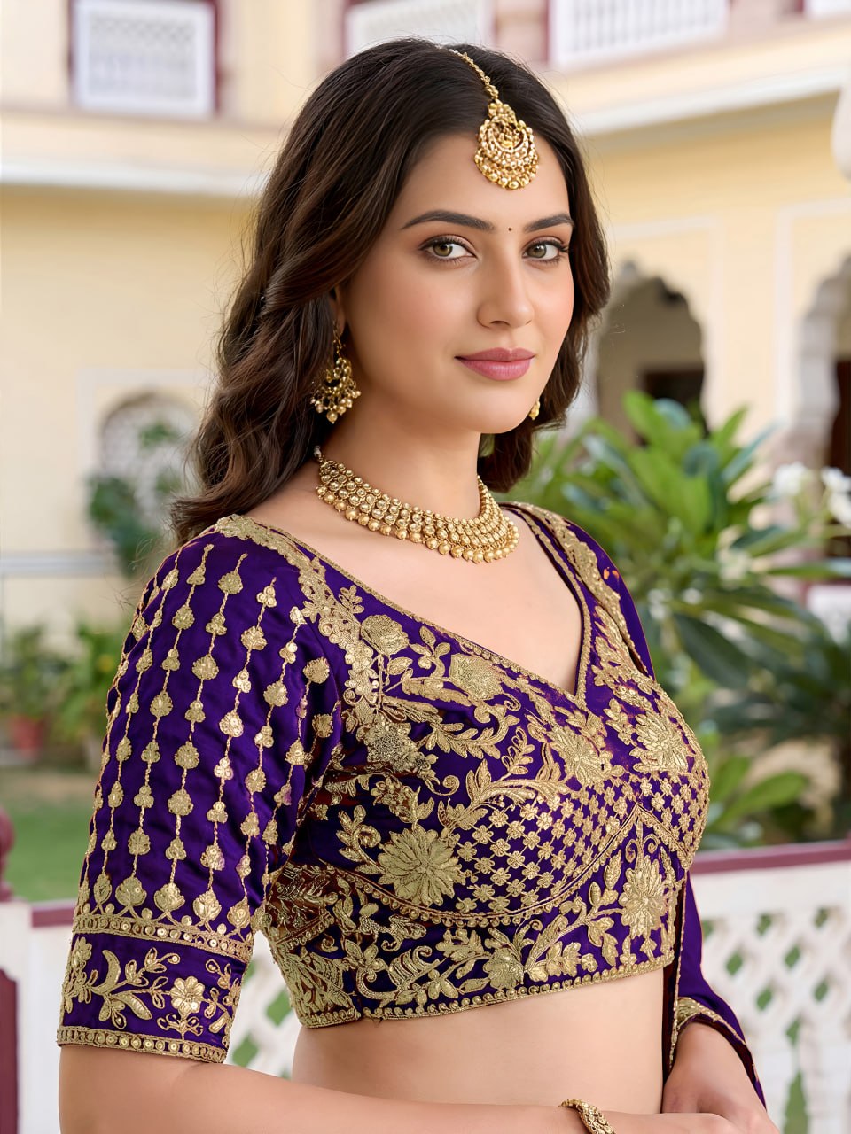 Purple Rangoli Silk Lehenga Choli Set | Zari Dori Sequins Embroidery, Festive Outfit