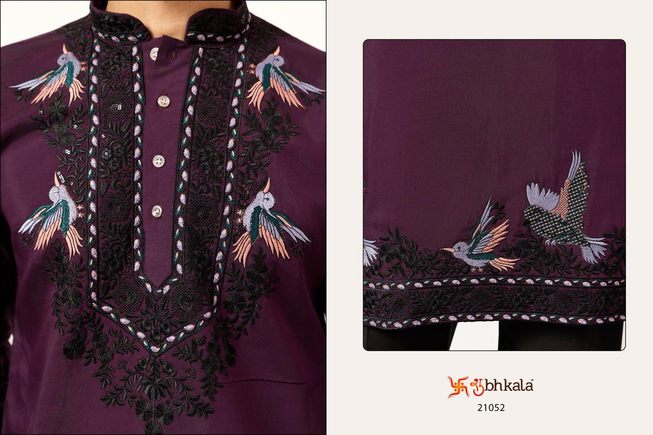 Men's Viscose Silk Kurta Set with Dupatta and Pant, Festive Ethnic Wear