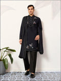 Men's Viscose Silk Kurta Set with Dupatta and Pant, Festive Ethnic Wear