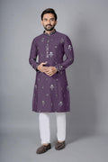 Men's Chanderi Silk Kurta Pajama Set | Festive Indian Ethnic Wear, Cotton Pajama