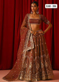 Fandy Silk Lehenga Choli Set, Zari Sequins Embroidery, Wedding Festive Wear