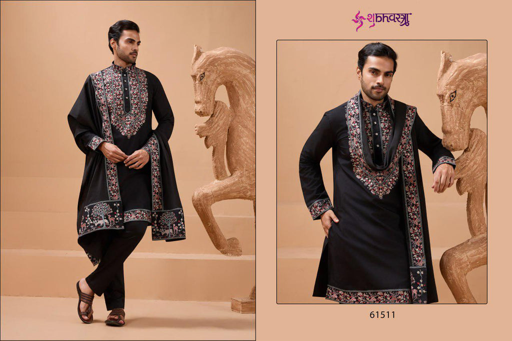 Elegant Viscose Silk Kurta Set with Dupatta & Pant