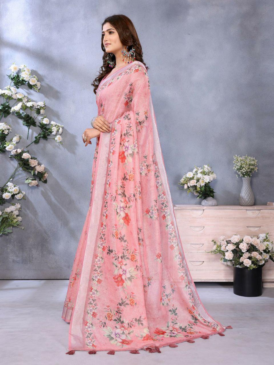 Fendy Silk Designer Saree with Heavy Beads, Thread & Sequin Work