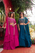 Royal Pure Vichitra Silk Lehenga Set