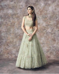 Soft Net Lehenga Choli Set | Zari Sequin Embroidery, 4.5 Meter Flare, Indian Wedding Wear