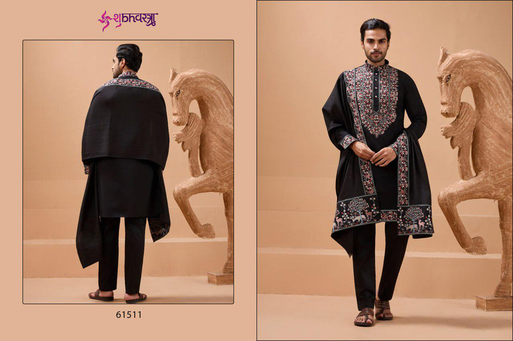 Elegant Viscose Silk Kurta Set with Dupatta & Pant