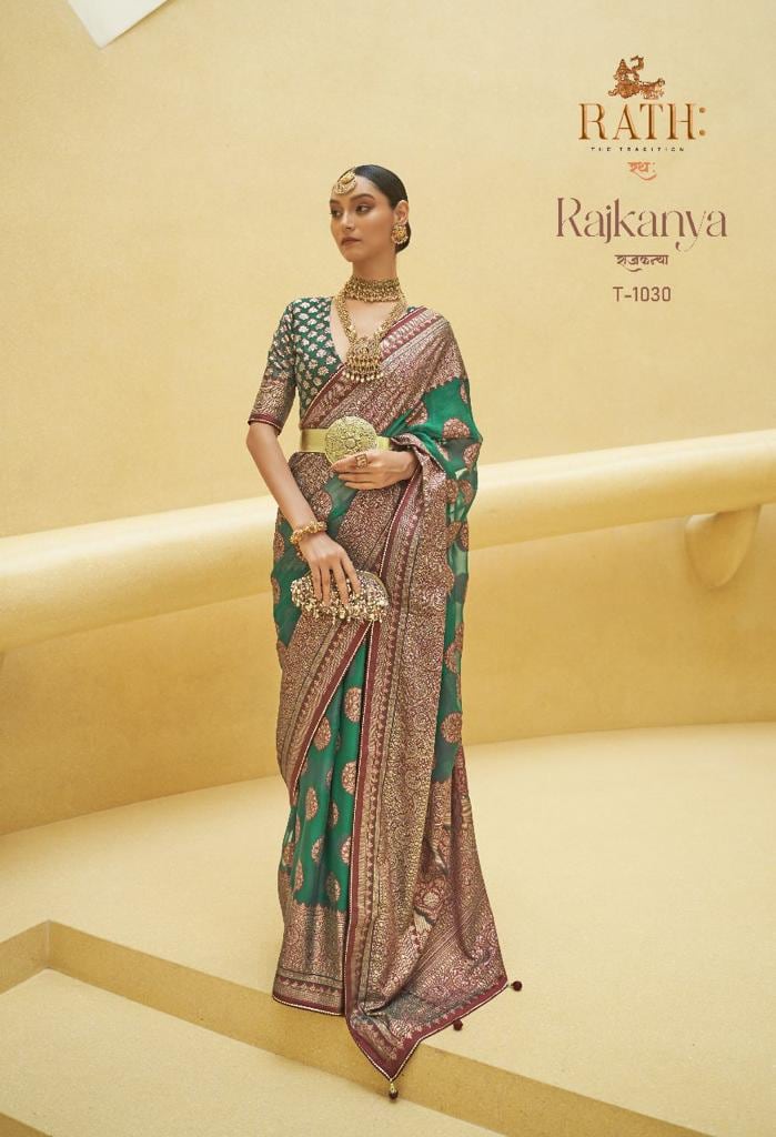 Soft Organza Foil Print Brasso Saree, Designer Festive Party Wear Saree