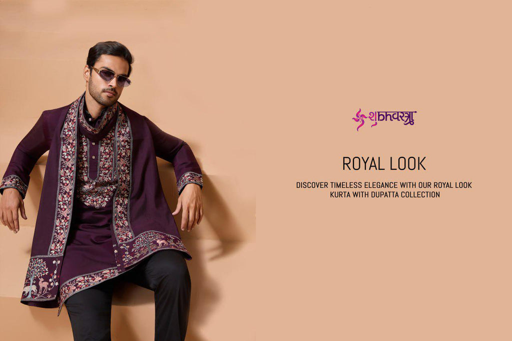 Elegant Viscose Silk Kurta Set with Dupatta & Pant