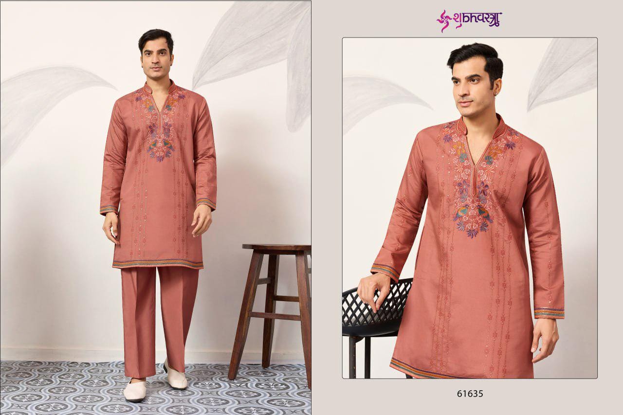 Viraasat Kurta Pant Set, Viscose Silk Ethnic Outfit, Festive Casual Wear