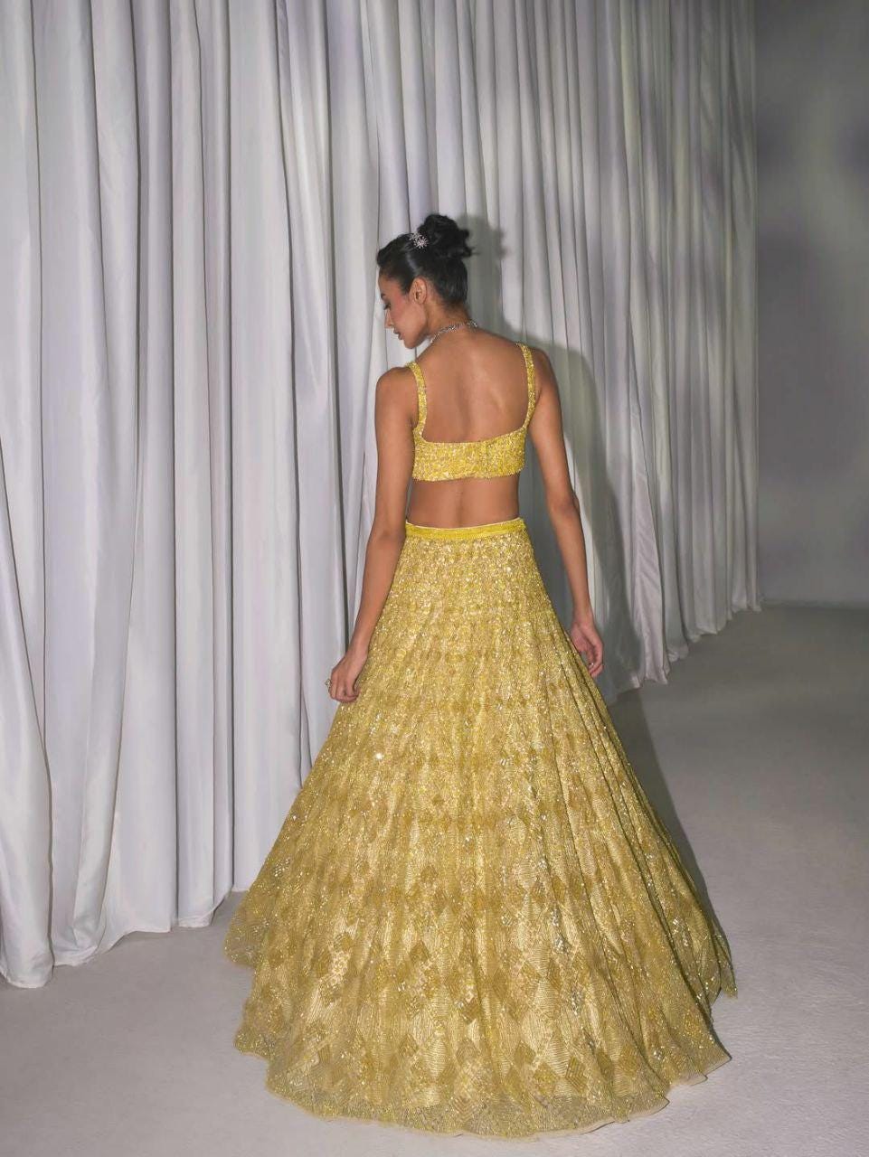 Butterfly Net Lehenga Choli Set, Heavy Embroidery, Sequins, Bridal Wedding Outfit