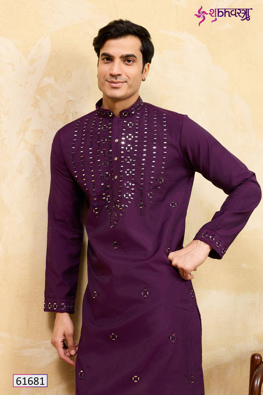Viscose Silk Embroidered Kurta Set, Multi Thread Sequins Work, Indian Ethnic Wear
