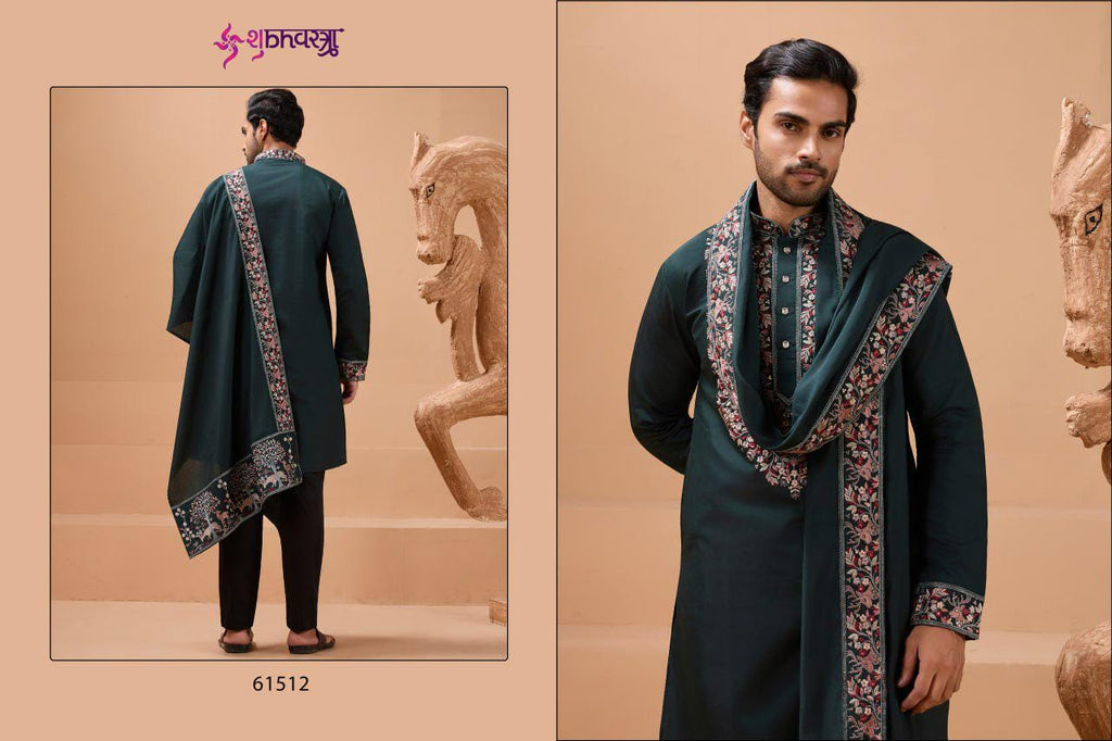 Elegant Viscose Silk Kurta Set with Dupatta & Pant