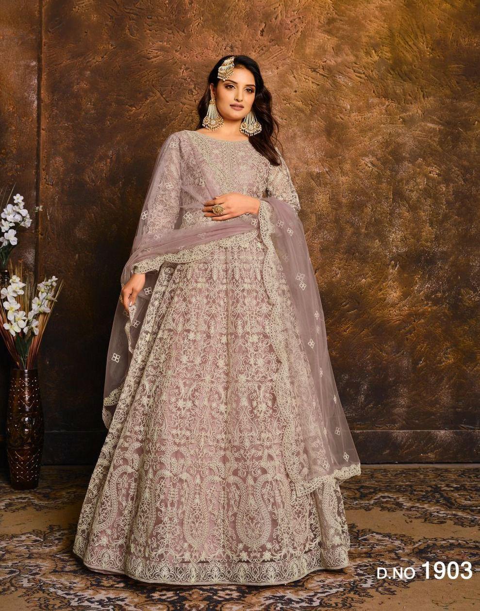 Pakistani Style Salwar Kameez Suit | Women's Net with Coding Embroidery, Dupatta