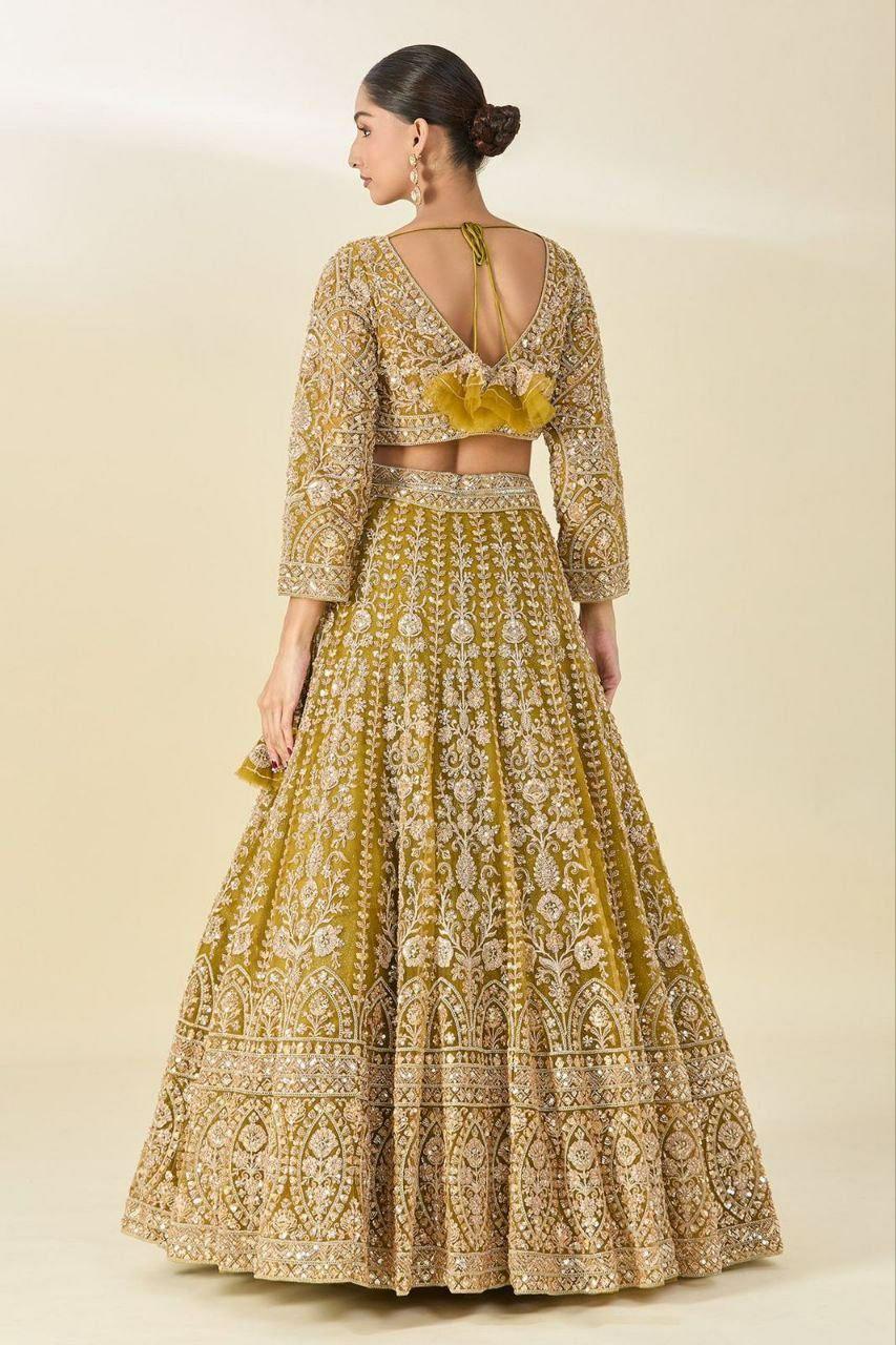 Butterfly Net Lehenga Choli | Heavy Sequins Dori Embroidery Bridal Set