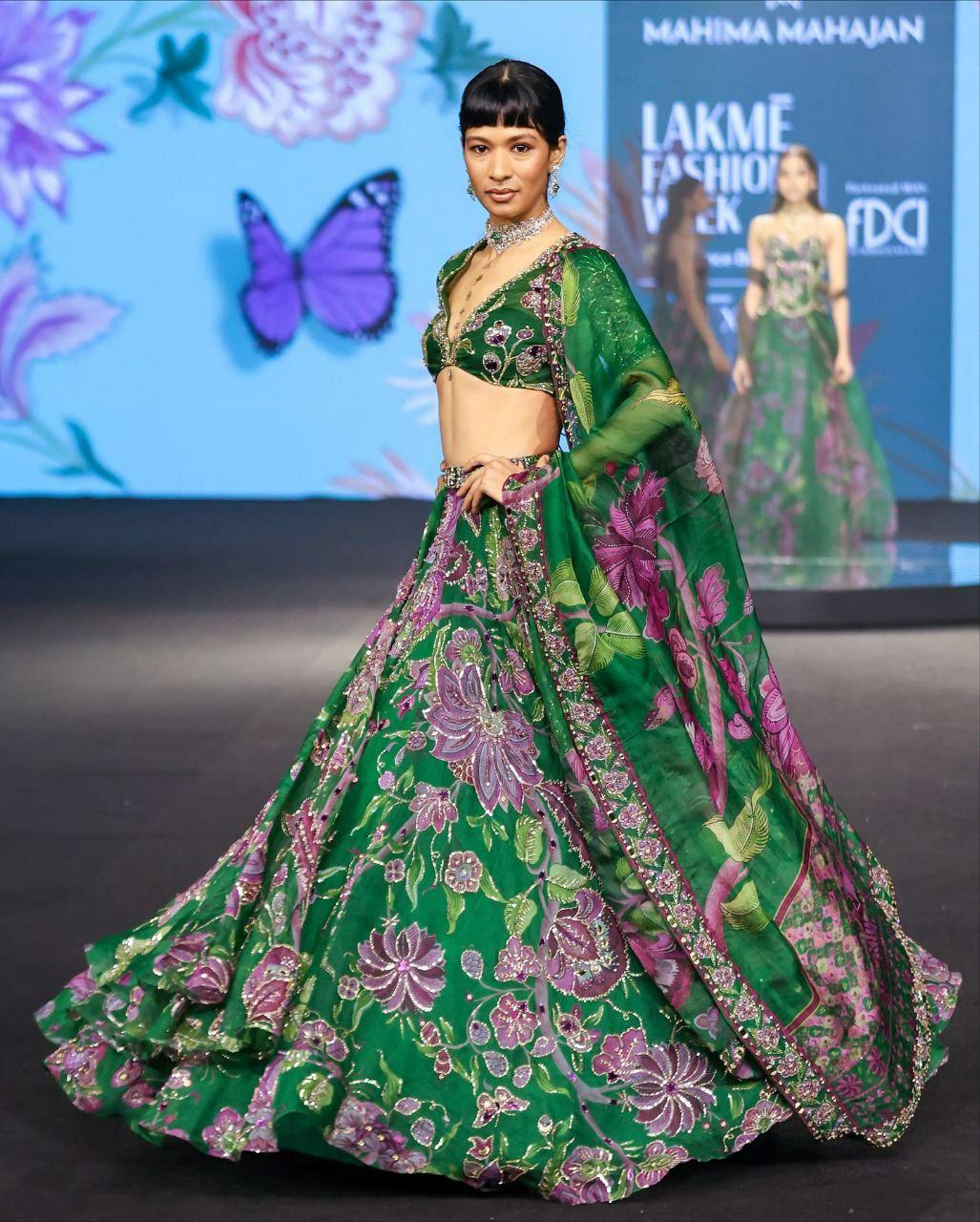 Taby Silk Lehenga Choli Set, Mirror Work Bridal, Sequins Embroidery, Wedding Party Wear (XXL)