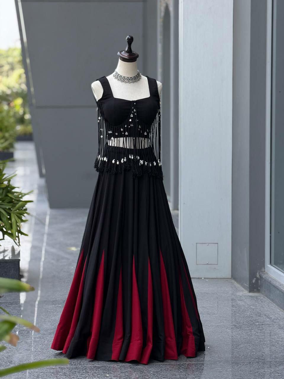 Cotton Lehenga Choli Set | 8 Meter Kali Flair, Padded Blouse, Festive Wear