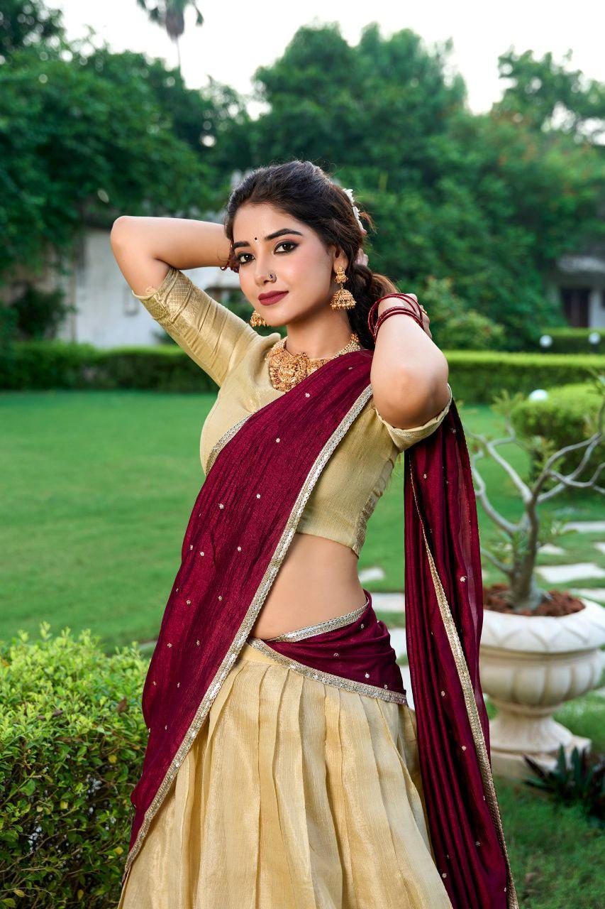 Kanchipuram Silk Lehenga Choli | Zari Weaving, 3.8M Flair, Indian Bridal Festive Wear