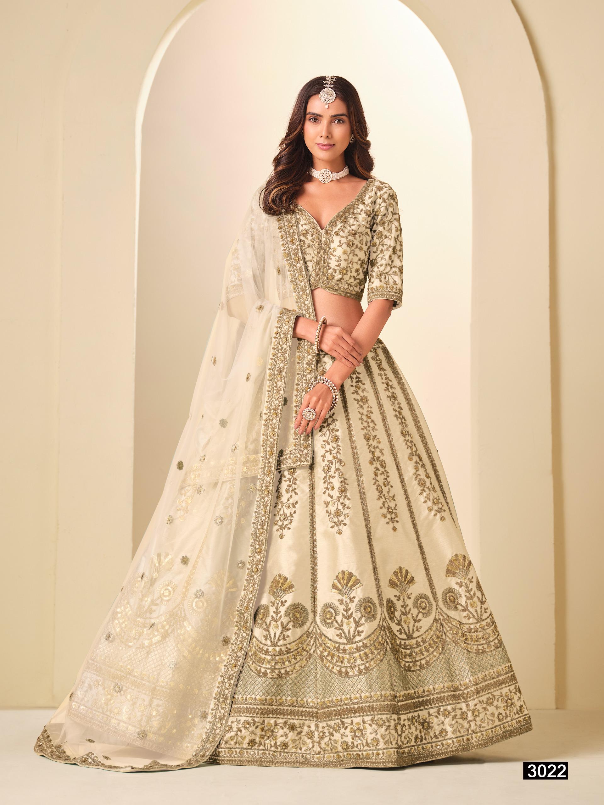 Art Silk Lehenga Choli Set with Net Dupatta, Stitched Ethnic Wedding Outfit
