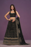 Faux Georgette Lehenga Choli | Heavy Zari Embroidery Indian Wedding Wear