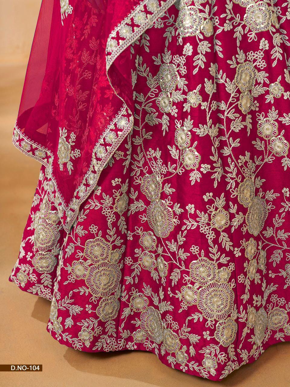 Art Silk Lehenga Choli Set with Net Dupatta, Wedding Party Wear Ethnic Outfit