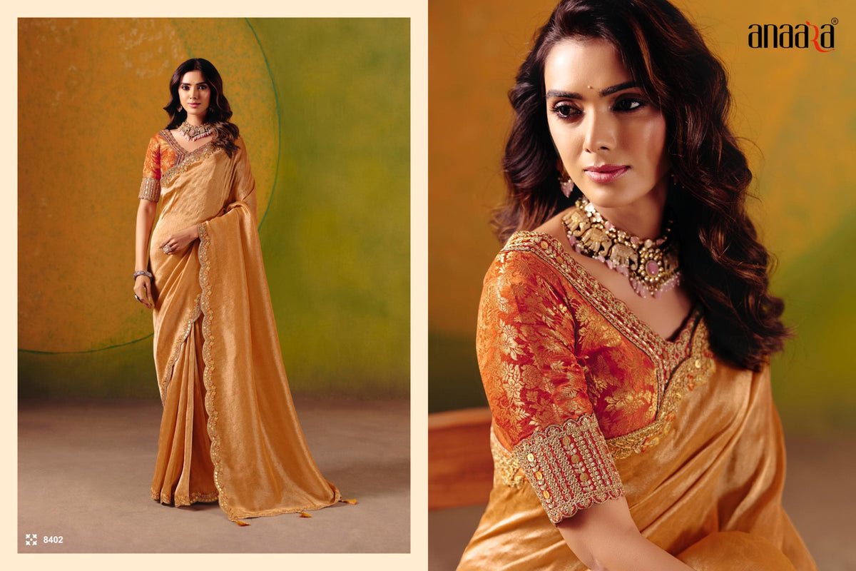 Elegant Pastel Designer Saree with Rich Embroidery