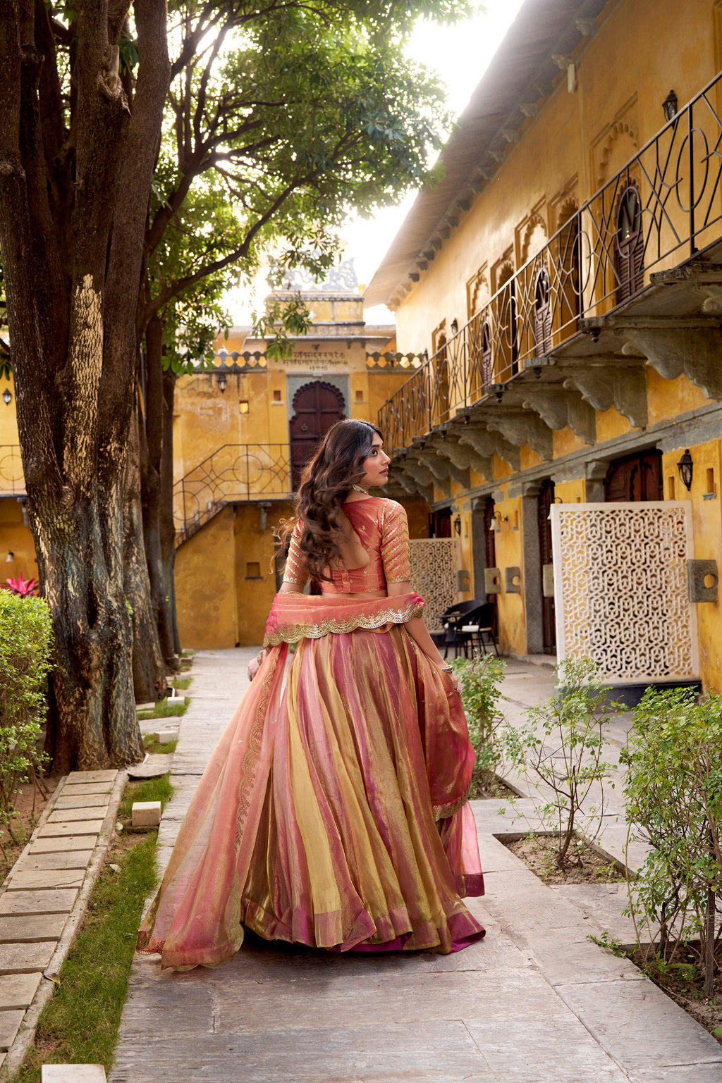 Carika Silk Lehenga Choli Set | Embroidered Blouse, Dupatta, 6 Meter Flair