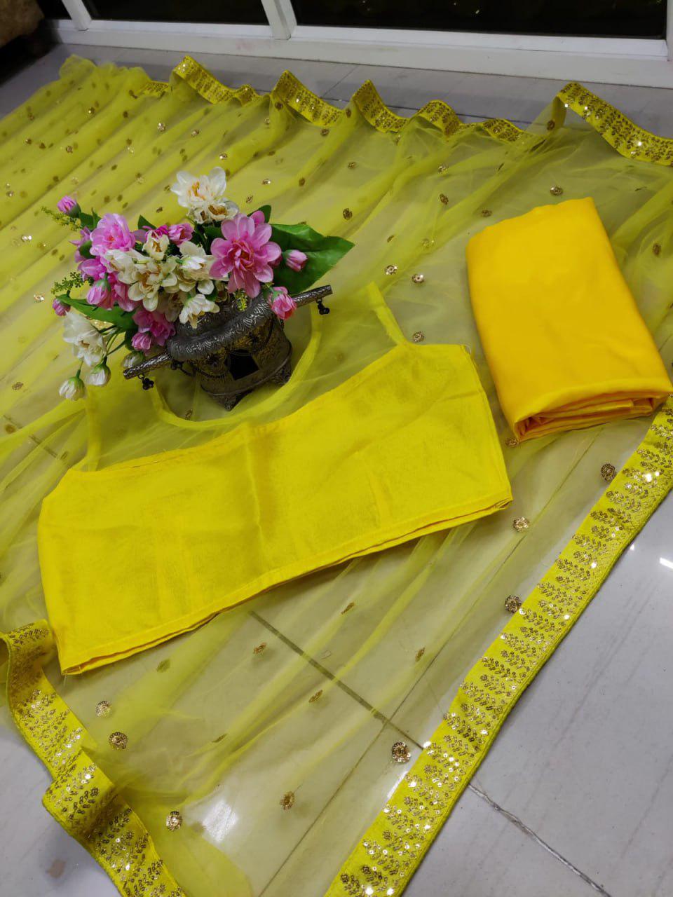 Glamorous Butterfly Net Designer Saree