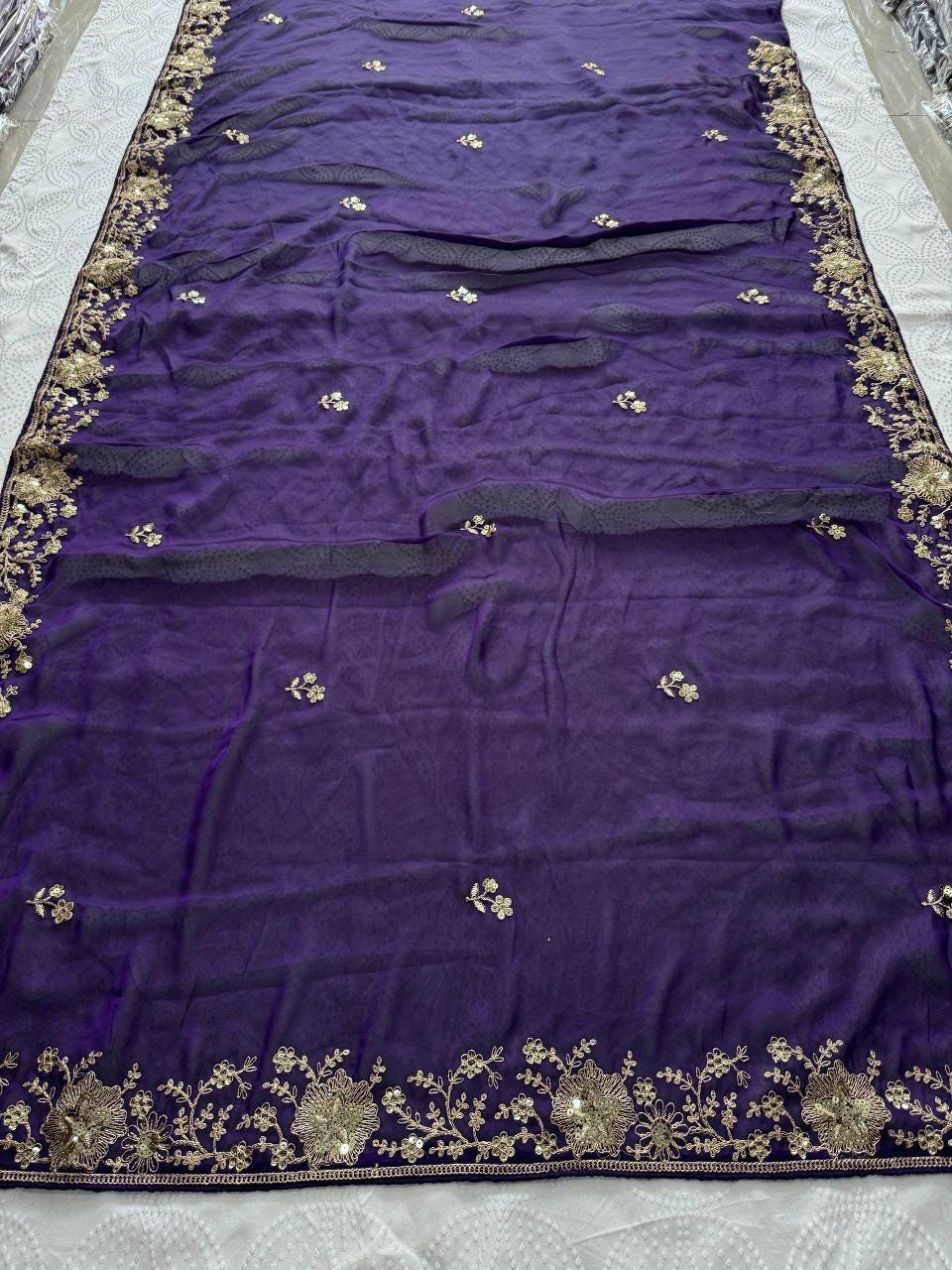 Rangoli Silk Embroidered Saree, Cutwork Border, Mono Banglory Silk Blouse, Festive Wear